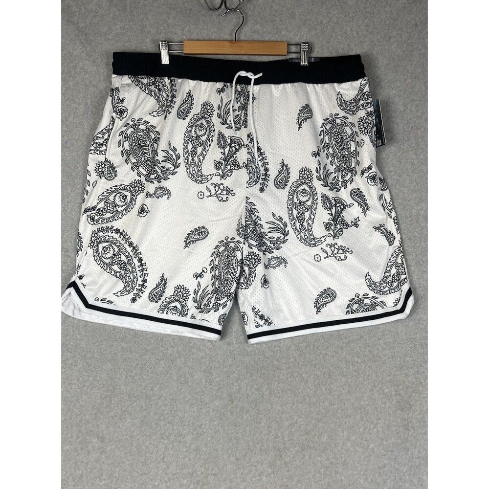 Smoke Ash Shorts Mens 5X White /Black Parsley Gym Basketball Athletic Streetwear